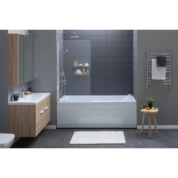 Акриловая ванна Aquanet Bright 165x70 белая c каркасом и экраном Акриловая ванна Aquanet Bright 165x70 белая c каркасом и экраном