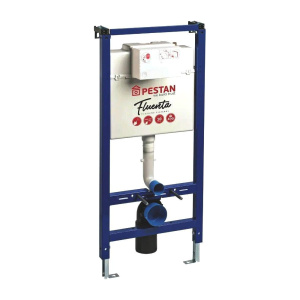 Инсталляция д/унитаза + клавиша белая Fluenta PESTAN Инсталляция д/унитаза + клавиша белая Fluenta PESTAN