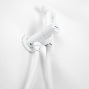 Гигиенический душ со смесителем AVS Slimmer белый матовый Гигиенический душ со смесителем AVS Slimmer белый матовый