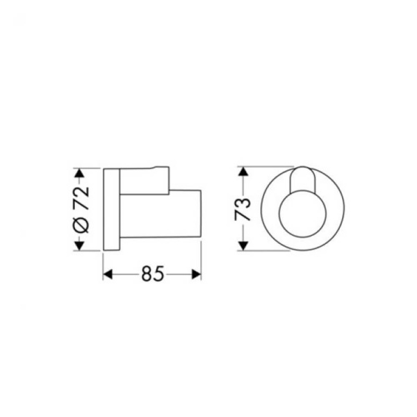 Декоративная накладка для углового вентиля Flowstar Hansgrohe 13950700
