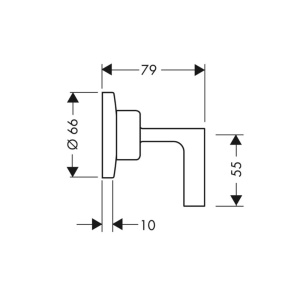 Запорный вентиль Trio/Quattro Hansgrohe 39960000