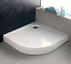 Поддон для душа Kolpa San Solo 100х100 белый, четверть круга, литьевой мрамор, без сифона Поддон для душа Kolpa San Solo 100х100 белый, четверть круга, литьевой мрамор, без сифона